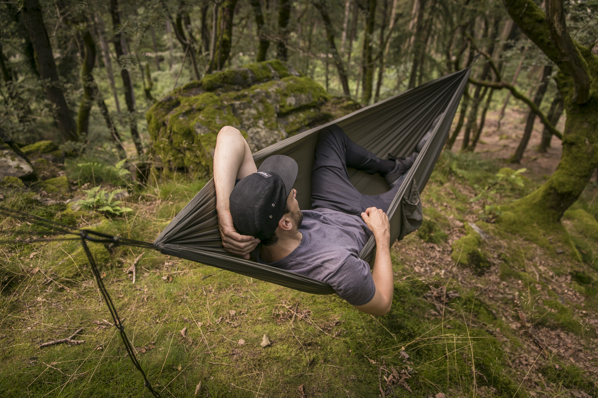 Snugpak Jungle Blanket as a Hammock Underquilt